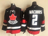 Team Canada Olympic #2 Macinnis Black Nike Stitched NHL Jersey,baseball caps,new era cap wholesale,wholesale hats